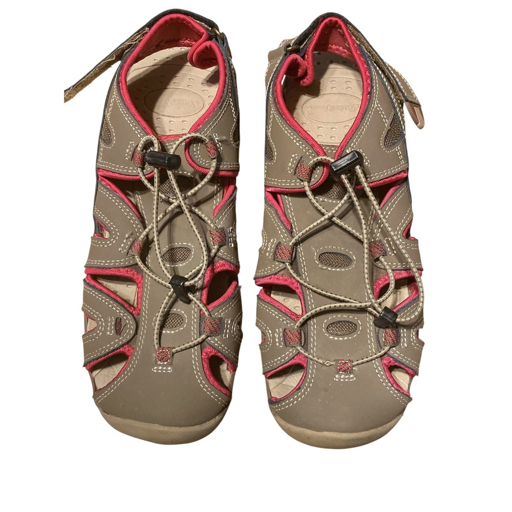 Eddie Bauer Mary Womens 10 Sport Sandals Taupe Pink Closed Toe Hiking Shoes